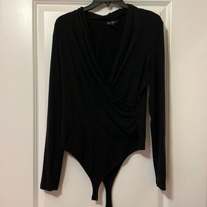 Black Jessica Simpson long sleeve body suit